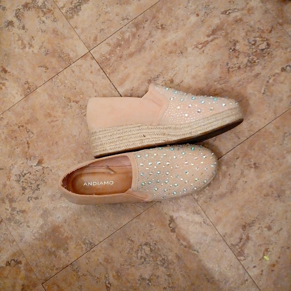 Cute Pink Rhinestone Shoes